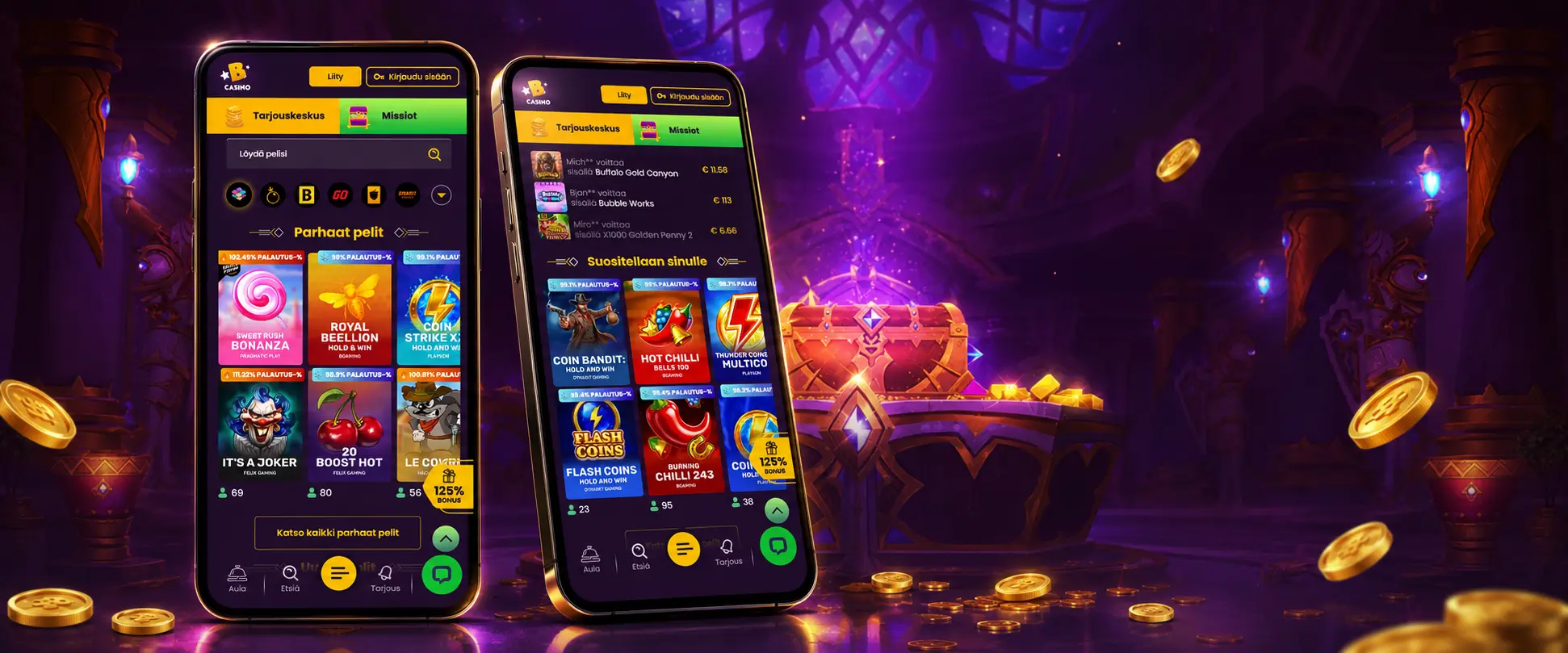 Mobiilipelaaminen Bizzo Casinolla