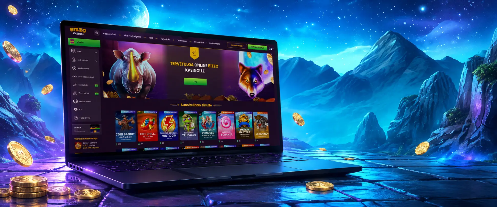Bizzo Casinon pelivalikoima