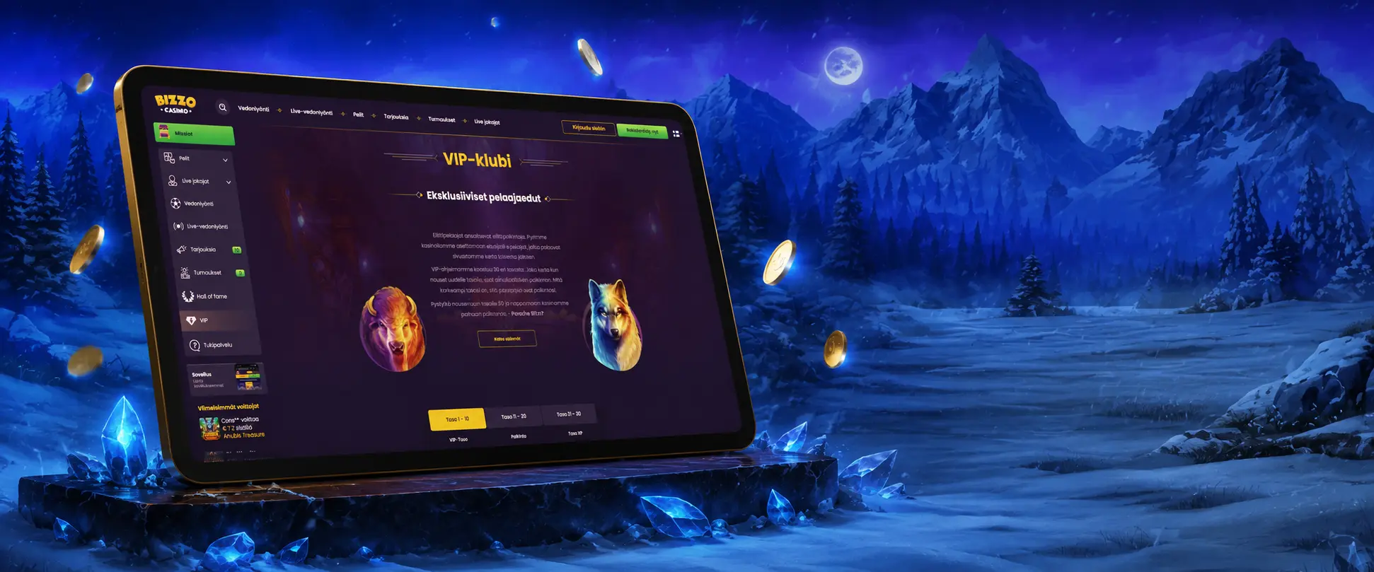 Kirjautuminen Bizzo Casino tilille